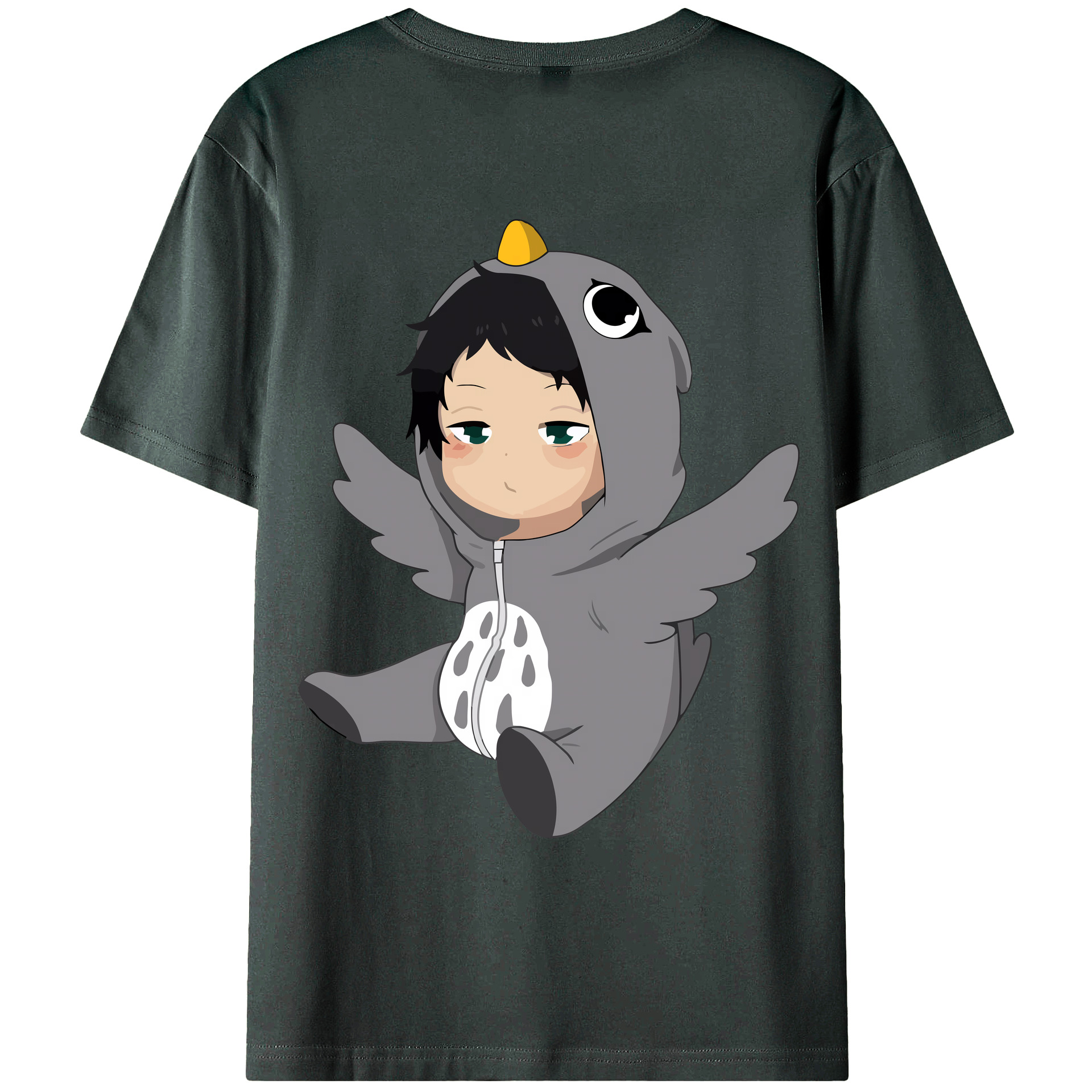 （画像用） ハイキュー!! Haikyu!! 綿100％ メンズ半袖Tシャツ（バックプリント） 通気性